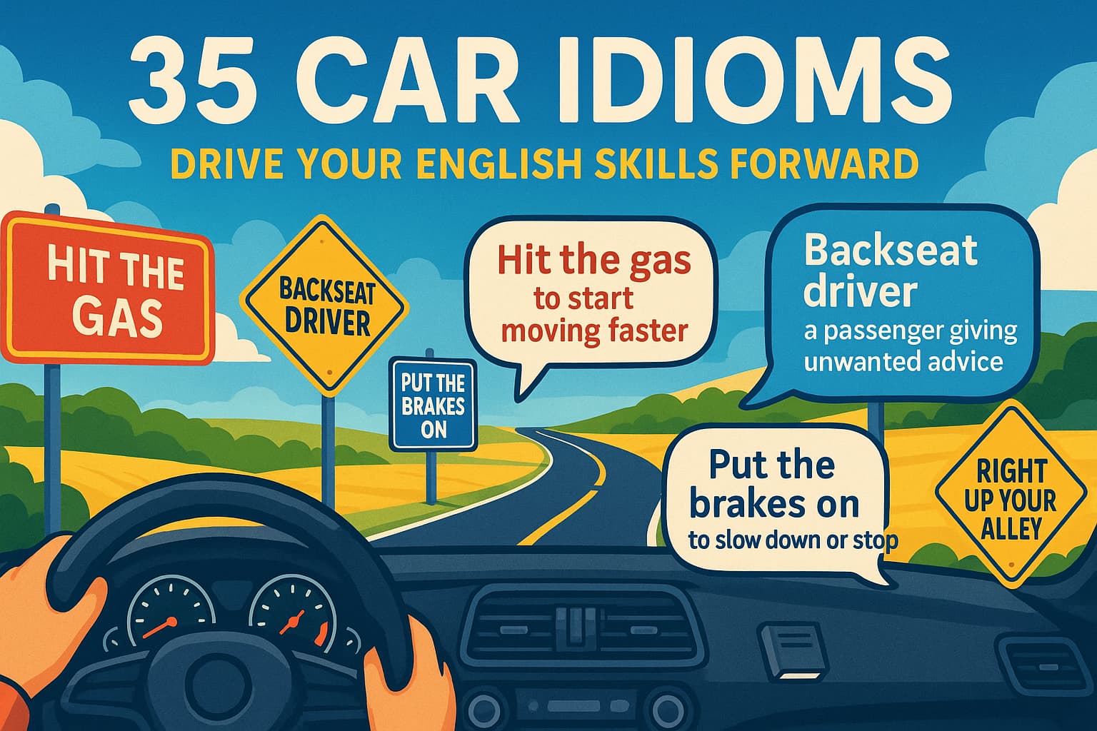 35 Essential Car Idioms to Accelerate Your English