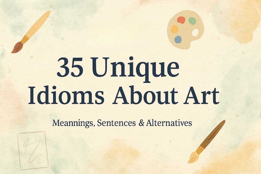 35 Unique Idioms About Art Meanings, Origins, Usage, and Practice Exercises