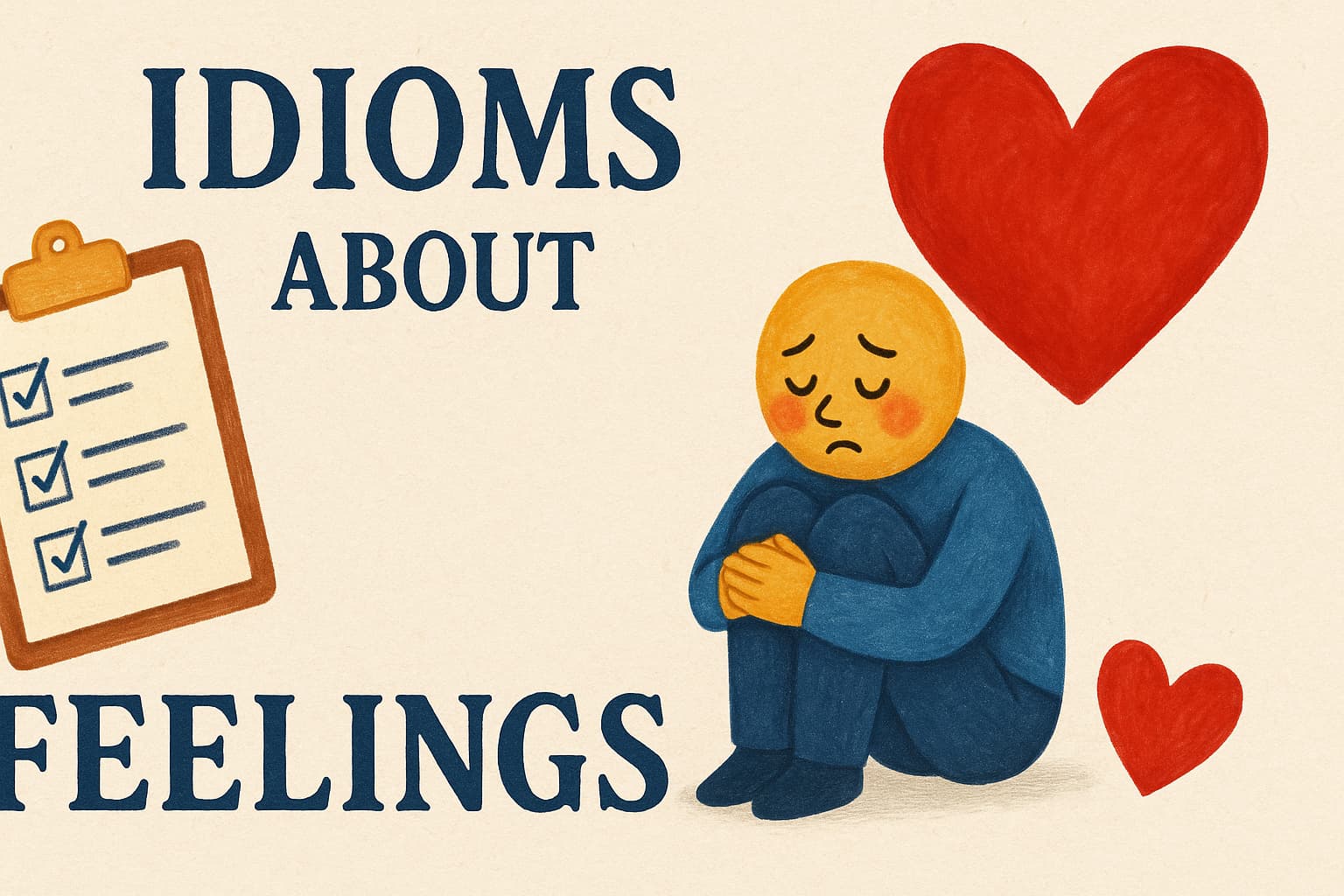 39 Idioms About Feelings Meanings, Examples & Quiz to Enhance Your English