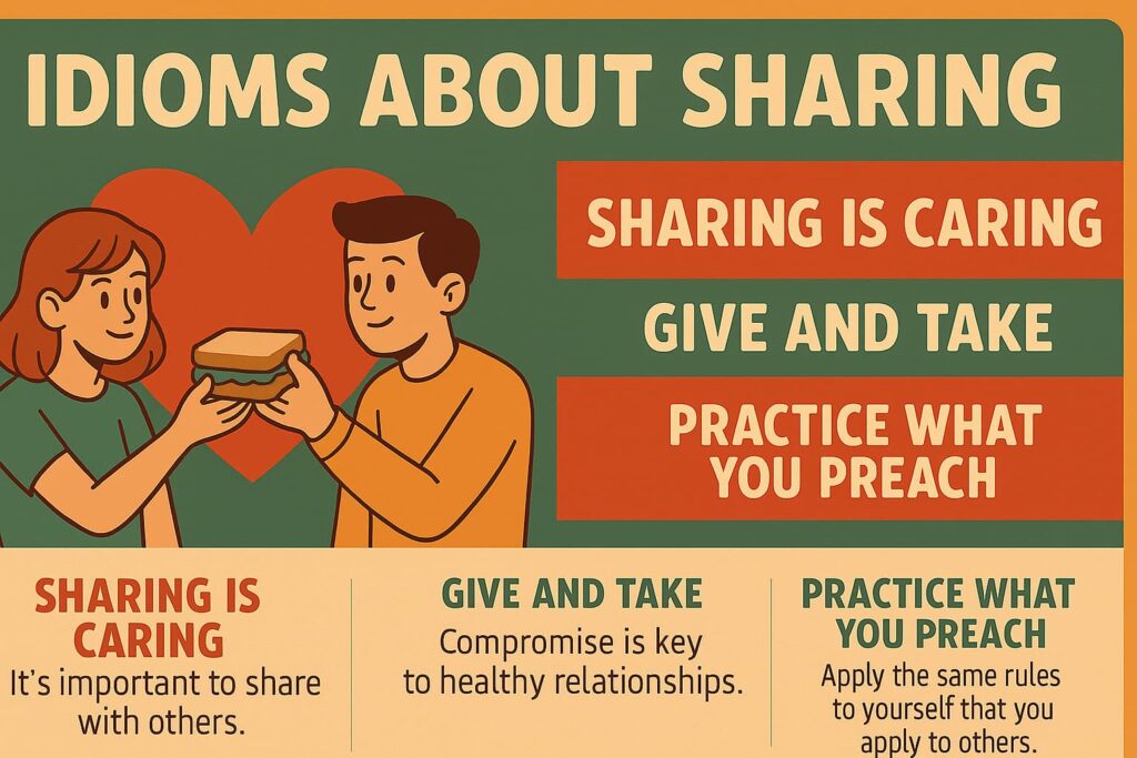45 Idioms About Sharing Meanings, Examples & Practice Exercise to Improve Your English