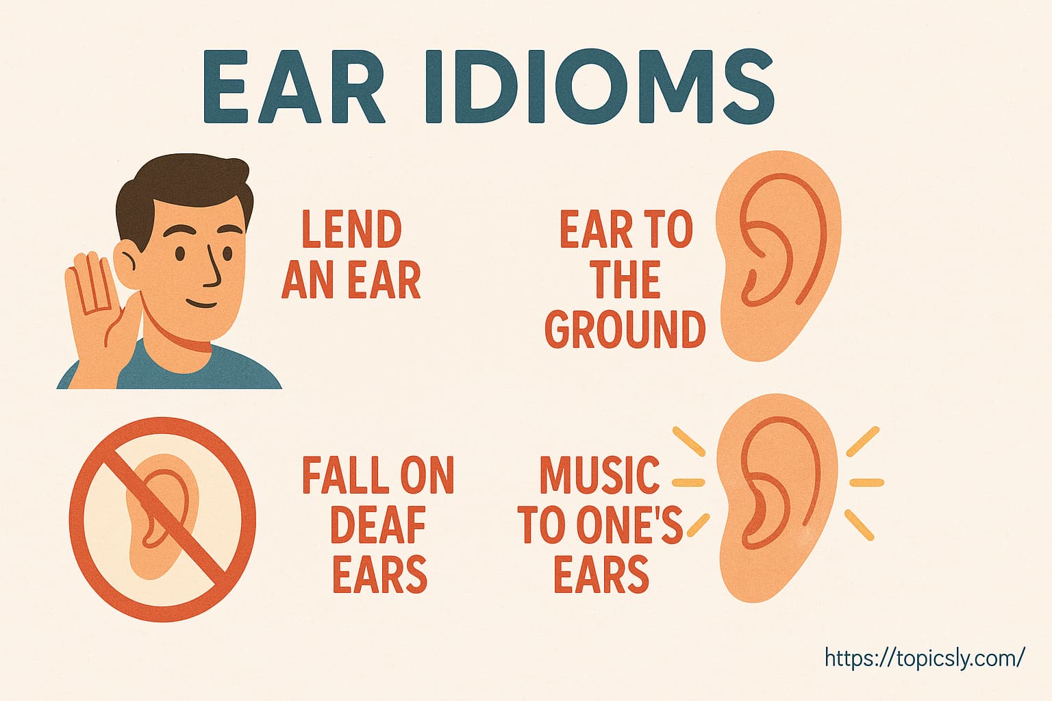 50 Essential Ear Idioms Meanings, Examples & Practice Exercise to Improve Your English