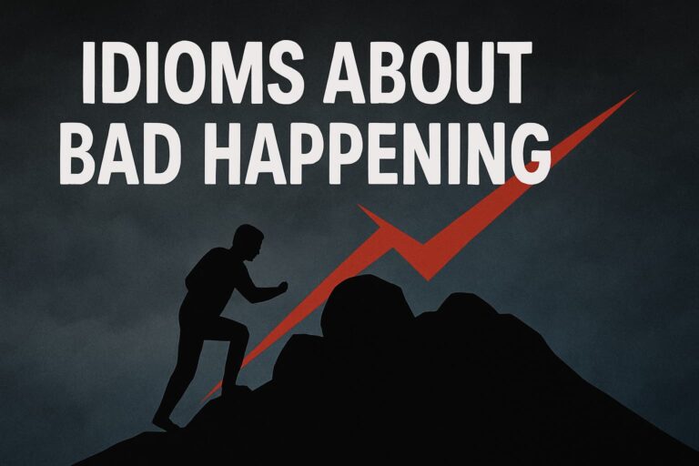 Comprehensive Guide to Idioms About Bad Happening