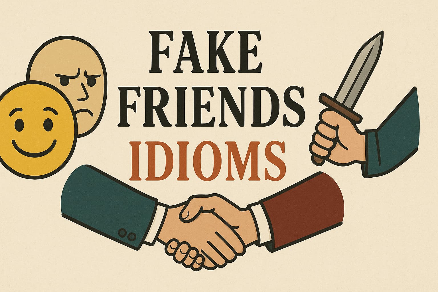 45 Idioms About Fake Friends: Meanings, Examples & Practice Exercise to Spot Deception